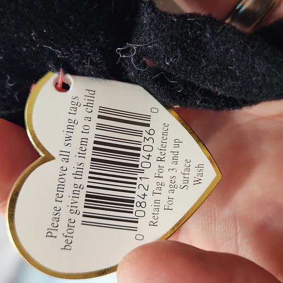 🕸Vintage Ty Beanie Baby Original Spinner The Spider 1996 PVC PELLETS - Picture 11 of 11